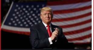 Donald Trump facing American people