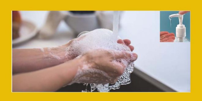 Hand sanitizing vs hand washing