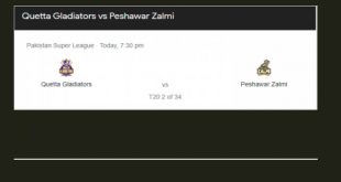 PSL7 - Quetta Gladiators vs Peshawar Zalmi