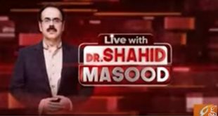 Live with Dr Shahid Masood banned