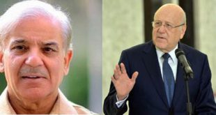 Shehbaz Sharif contact Lebanon PM