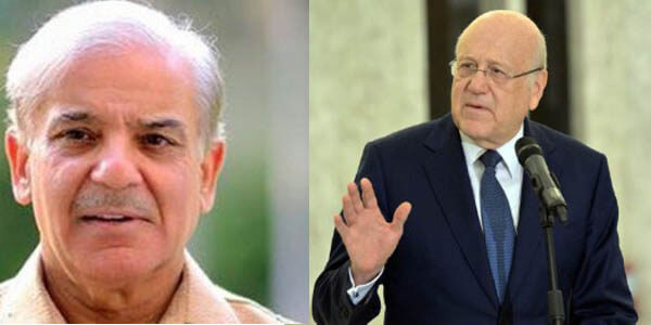 Shehbaz Sharif contact Lebanon PM