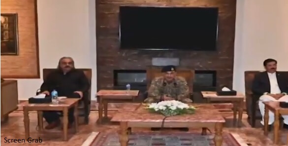 Gen Asim Munir address politicians in Peshawar