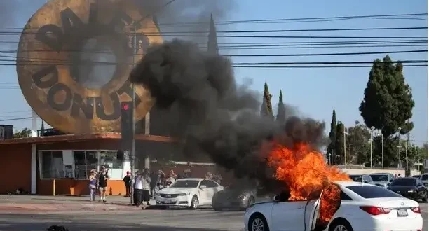 Violent protests in LA