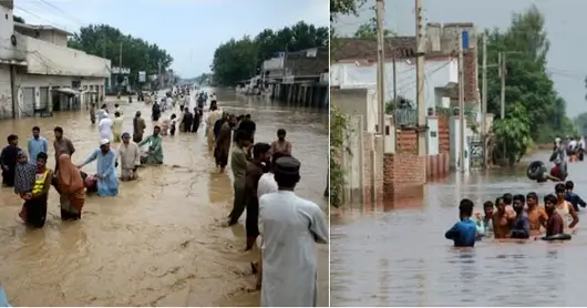 Floods devastation in Punjab, Pakistan