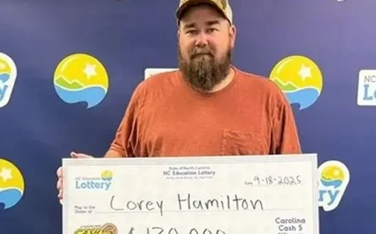 north carolina man wins lottery ticket