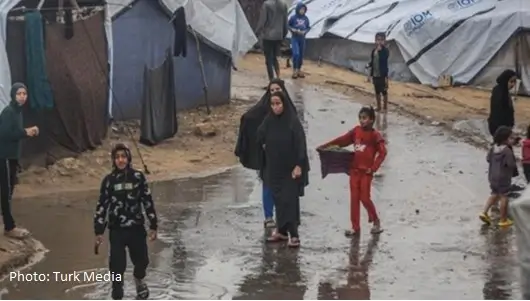 Gaza situation after heavy rain