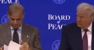 Pakistan signs Gaza Board of Peace charter