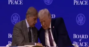 Shehbaz Trump whisper caught on camera
