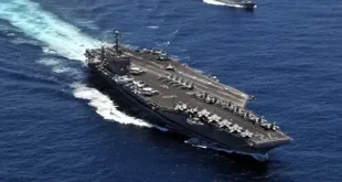 USS Abraham Lincoln aircraft carrier arrives in middle east