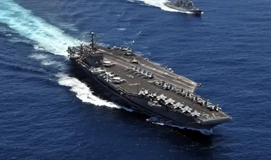 USS Abraham Lincoln aircraft carrier arrives in middle east