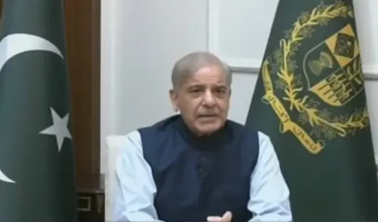 Prime Minister Shehbaz Sharif addresses nation announcing no increase in petrol and diesel prices