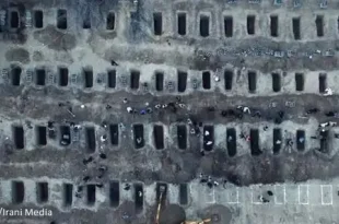 Iran FM shares image of 160 schoolgirls' graves