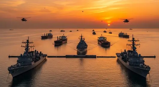 US blocks Strait of Hormuz forcing Iran to stop collecting toll from ships