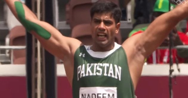 Arshad Nadeem in Tokyo Olympics