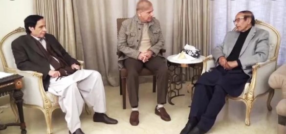 Shahbaz Sharif meet Ch brothers