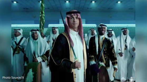 Ronaldo in Saudi Dress