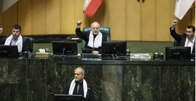 Thanks Pakistan slogans in Iranian parliament