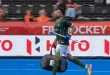 Pakistan hockey players at the FIH Hockey World Cup 2026 after an embarrassing gear blunder led to a green card for the captain